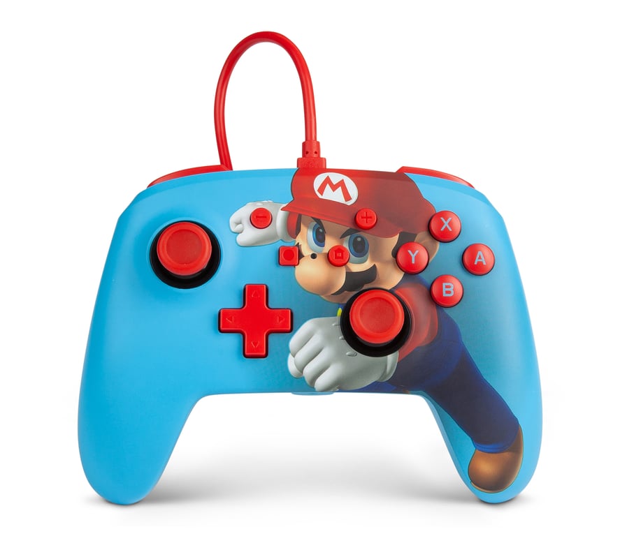 Manette filaire améliorée PowerA pour Nintendo Switch Mario Punch