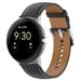 Bracelet de montre en cuir véritable 20 mm pour Google Pixel Watch 1/2 Black