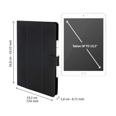 Tucano TAB-FAP10-BK funda para tablet 25,4 cm (10'') Folio Negro