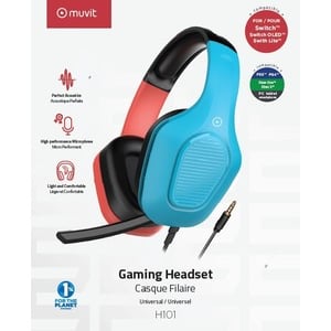 Muvit Gaming Wired Headset Jack 3.5 per Switch B/R