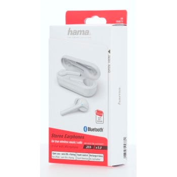 Hama Spirit Go Casque Sans fil Ecouteurs Appels/Musique Bluetooth Blanc
