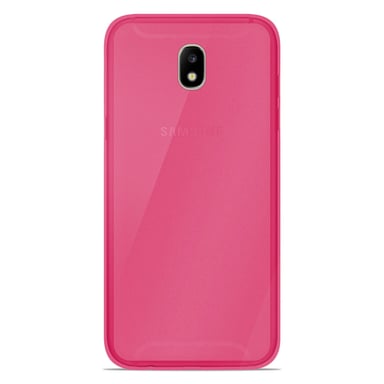Coque silicone unie compatible Givré Rose Samsung Galaxy J7 2017