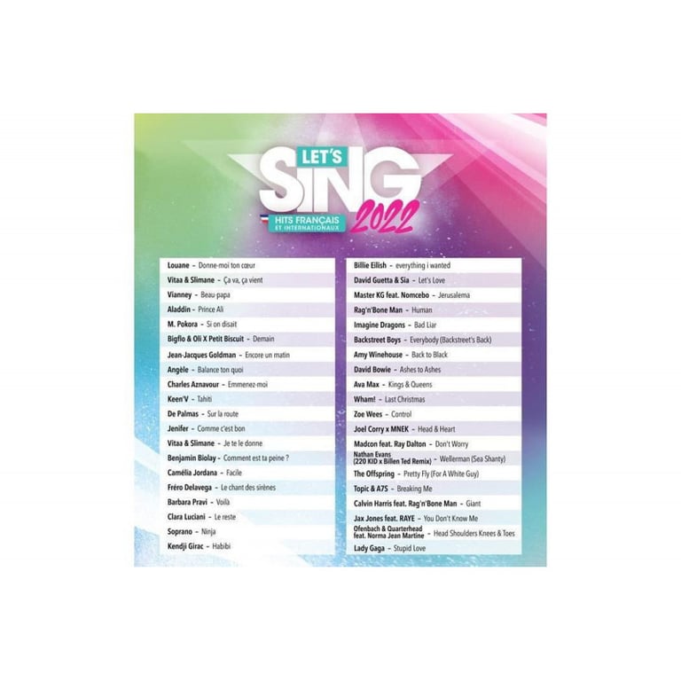 Let's Sing 2022 Solo PS4 - Neuf