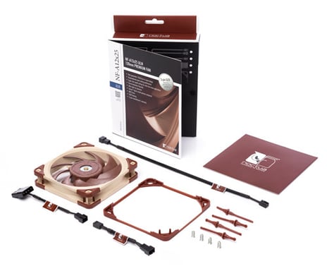 Noctua NF A12x25 ULN Ventola per PC 12 cm Beige, Rosso