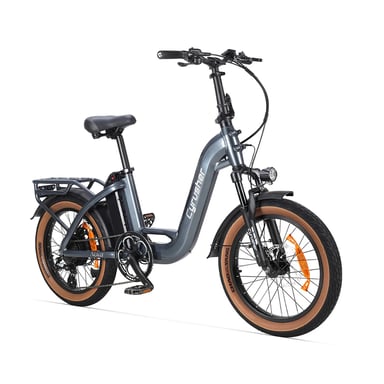 Bici elettrica CYRUSHER Nova 20'' Step-through con motore da 250 W e batteria da 36 V e 15 Ah