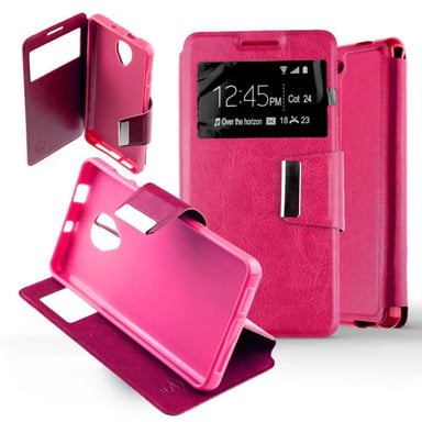 Funda Folio Rosa Fushia compatible Alcatel One Touch Pop Up