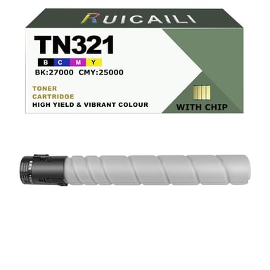 Cartouche de Toner Compatible TN321 321 Travail de Remplacement pour BizHub C364e C284 C224e C7822e C7828e (1, Noir)