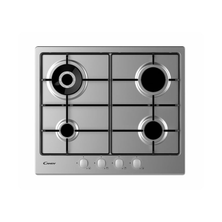 Plaque Gaz Candy CHW6BR4WX – 4 Zones Acier Inoxydable 1000 W - vue 5