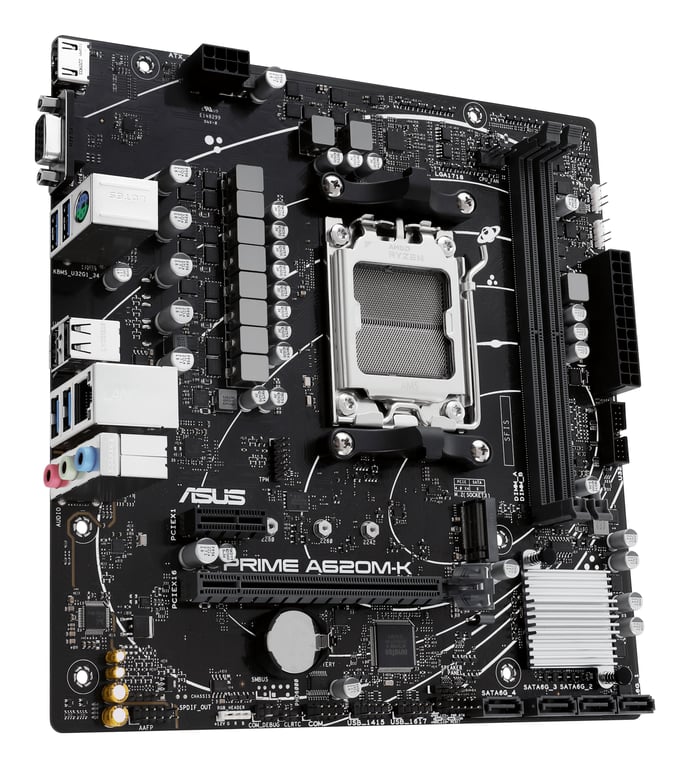 ASUS PRIME A620M K AMD A620 Emplacement AM5 micro ATX Neuf - vue 2