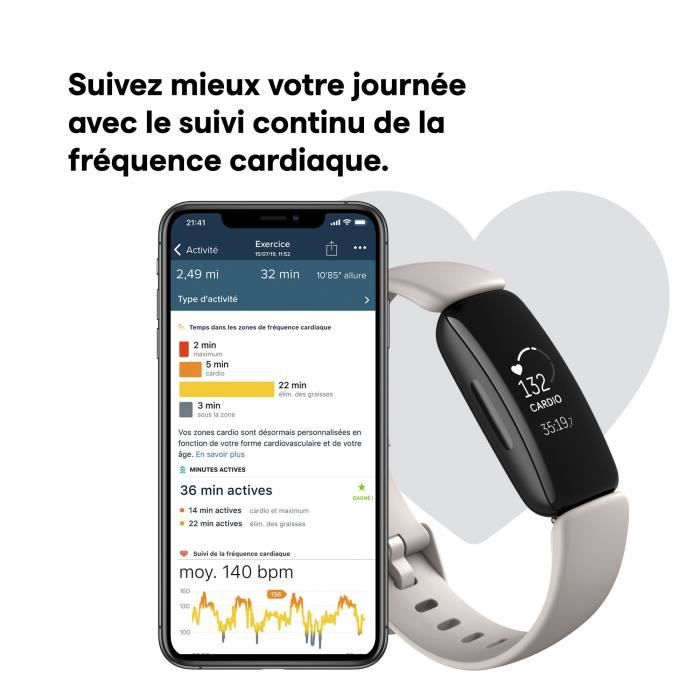 Fitbit Inspire 2 OLED Bracelet connecté Ivoire - Fitbit