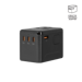 Supreme Universal Travel Adapter GaN 67W 4-bulit-in Port, Black