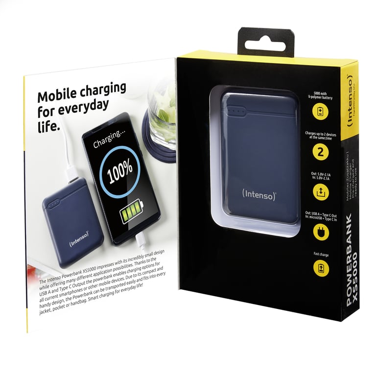 Intenso XS20000 Powerbank Zusatzakku LiPo 20000 mAh 7313552 Lithium Polymère LiPo Neuf - vue 6