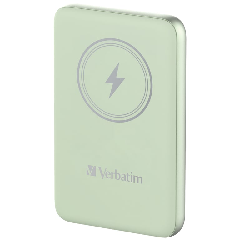 Verbatim Charge 'n' Go Lithium Polymère (LiPo) 10000 mAh Recharge sans fil Vert - Neuf