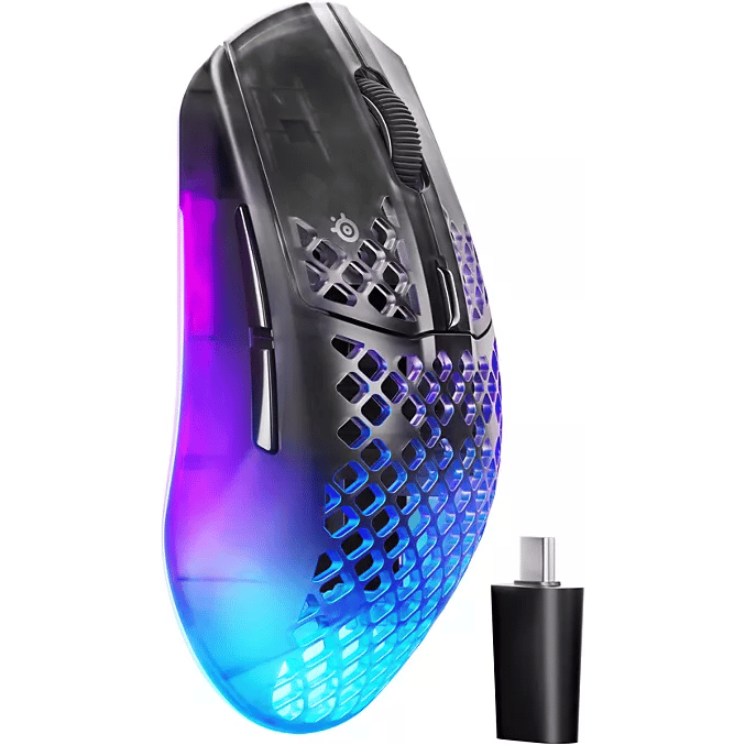Souris SteelSeries Aerox 3 Wireless Gen 2 – Sans Fil, 26000 DPI