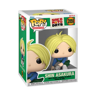 Figurine vinyle Funko POP! Animation Sakamoto Days Shin Asakura 9,4 cm Multicolore