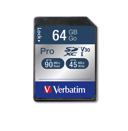 Verbatim Carte SDXC U3 PRO - vue 2