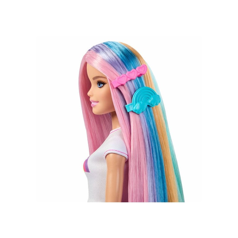 Poupée Barbie JJP07 – Chevelure Arc-en-Ciel avec 12 Accessoires - vue 10