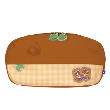 Sac à bandoulière HORI Adventure Pack Animal Crossing pour Nintendo Switch 2, Switch, Switch OLED et Lite - Poches doubles - Beige et marron