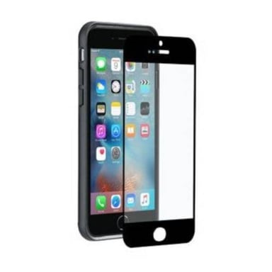 MW Verre de protection d'écran pour iPhone 6/6S EASY GLASS CASE FRIENDLY Noir
