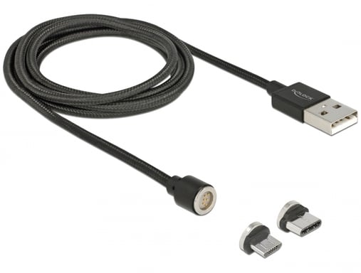 DeLOCK 85723 cable USB USB 2.0 1,1 m USB A USB C/Micro-USB B Negro