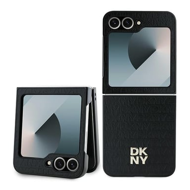 Custodia DKNY Repeat Pattern per Samsung Galaxy Z Flip6, nera