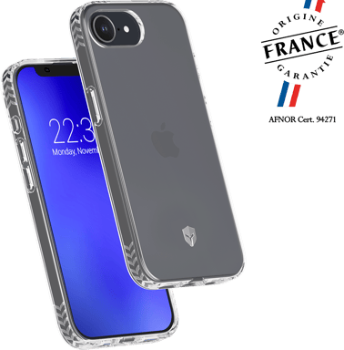 Coque renforcée iPhone 16e PULSE Origine France Garantie 3m Transparente + Garantie à vie - Origine France Garantie Force Case