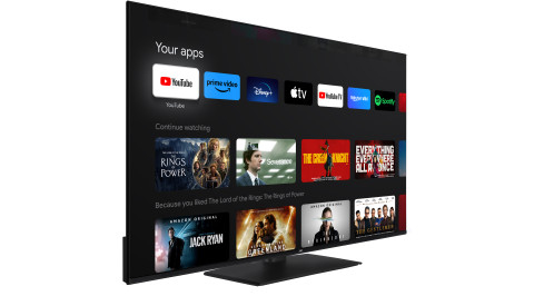 JVC LT-55VUQ3455 55 pollici QLED TV / TiVo Smart TV (4K UHD, HDR Dolby Vision, Dolby Atmos, Triple Tuner) [Energy Class E] (823704)