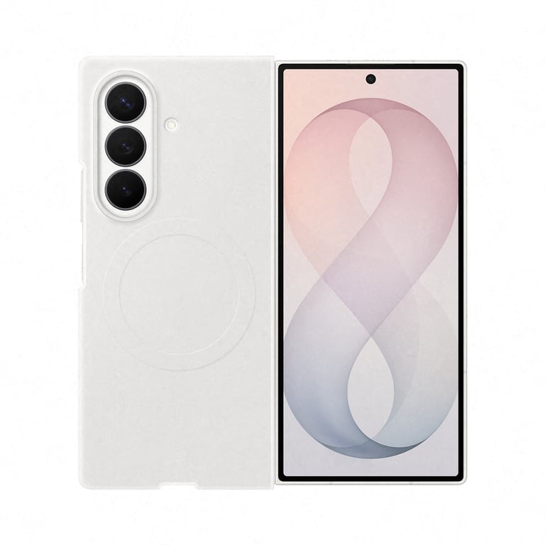 Pack 2 en 1 Coque magnétique en silicone Crème + Film anti reflet pour Samsung Galaxy Z Fold 8 Ultra - vue 3
