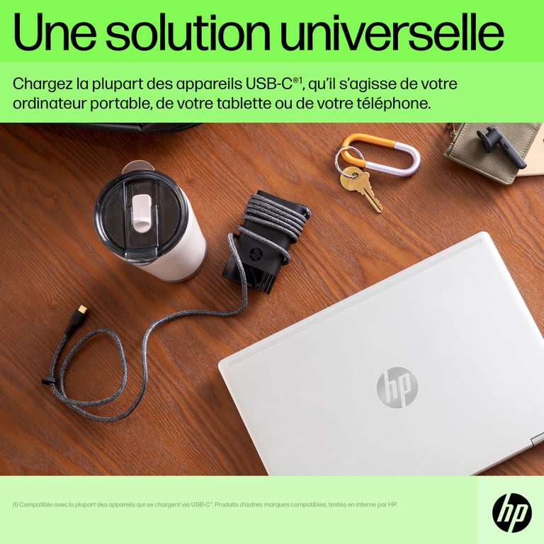 Chargeur pour Ordinateur Portable HP USB C GaN - vue 6