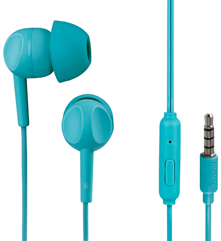 Casque EAR3005TQ, intra-auriculaire, microphone, turquoise