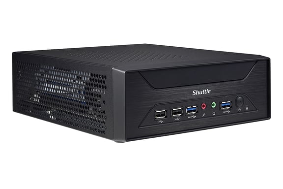 Shuttle XPC slim Barebone XH510G - S1200, Intel H510, 1xDP, 1xHDMI, 1x PCI-E 16X, 1x LAN, 1x 2.5'', 2x M.2, fonctionnement permanent 24/7