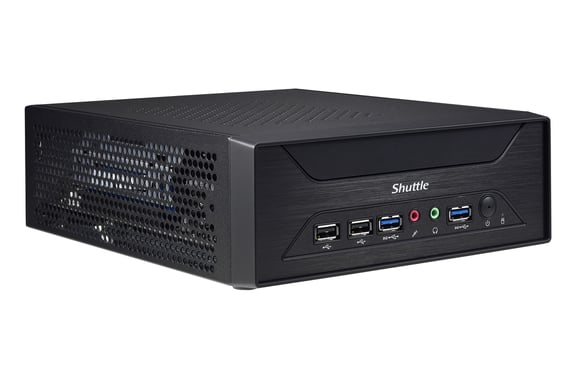 Shuttle XPC slim Barebone XH510G - S1200, Intel H510, 1xDP, 1xHDMI, 1x PCI-E 16X, 1x LAN, 1x 2.5'', 2x M.2, funzionamento 24/7