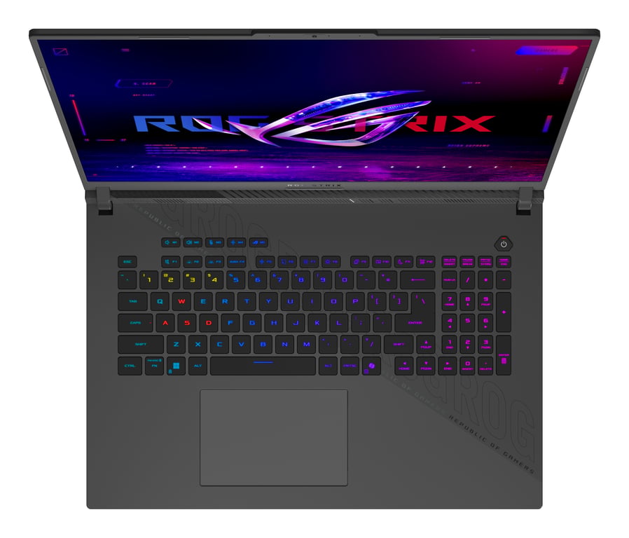 ASUS ROG Strix G18 G814PP S8014W AMD Ryzen™ 9 8940HX Ordinateur portable 45 7 cm 18 WUXGA DDR5 SDRAM SSD NVIDIA GeForce RTX 5070 Wi Fi 6E 802.11ax Windows 11 Home Allemand Neuf - vue 2