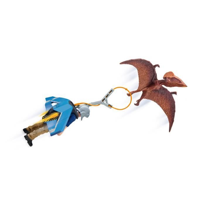 Schleich Jetpack Chase et dinosaure tupuxuara, C avec 1 figurine humaine et 1, 41467 Dinosaurs, Des 4 ans