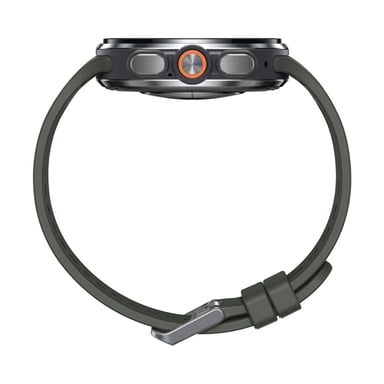 Galaxy Watch Ultra2 (2026) GPS+Cellular, Boitier de 47 mm en Argent Titane avec Bracelet Vert