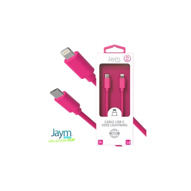 Cavo da USB-C a Lightning 3A - 1,5 metri - Collezione POP - Rosa