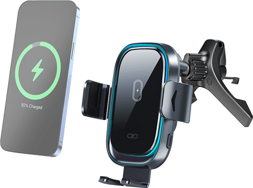 Supporto Auto con Carica Wireless 15W Qi Veloce