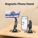 iLike STM3 Support magnétique en métal pour smartphone avec angle parfait réglable et rotation à 360° Noir