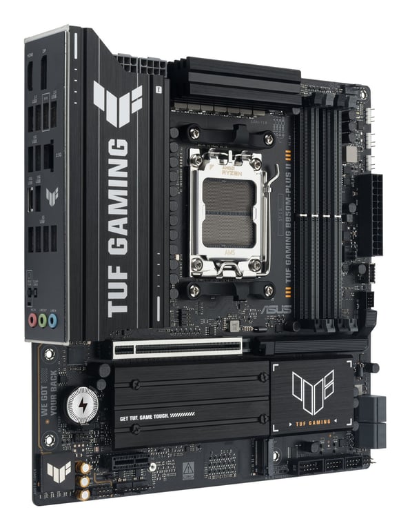 ASUS TUF GAMING B850M PLUS II Carte mère micro ATX Socket AM5 AMD B850 Chipset USB C 3.2 Gen 2x2 USB C 3.2 Gen2 USB 3.2 Gen 2 USB 3.2 Gen 1 2.5 Gigabit LAN carte graphique... - vue 4