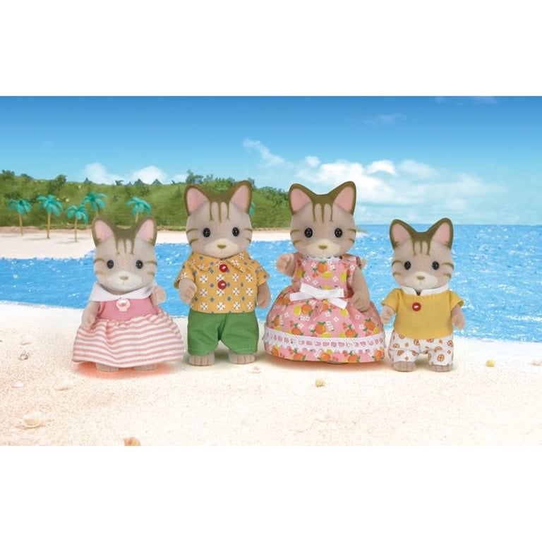 SYLVANIAN FAMILIES 5180 Famille Chat Tigre Les Familles Articulée et Habillée A partir de - vue 6