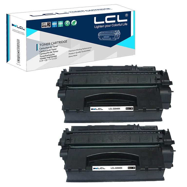 Cartouche de Toner Compatible 49X Q5949X CRG 708 6000 Pages 2 Remplacement pour Laserjet 1320/ /1320TN3390MFP3392MFP1320nw/ /33903392 Neuf