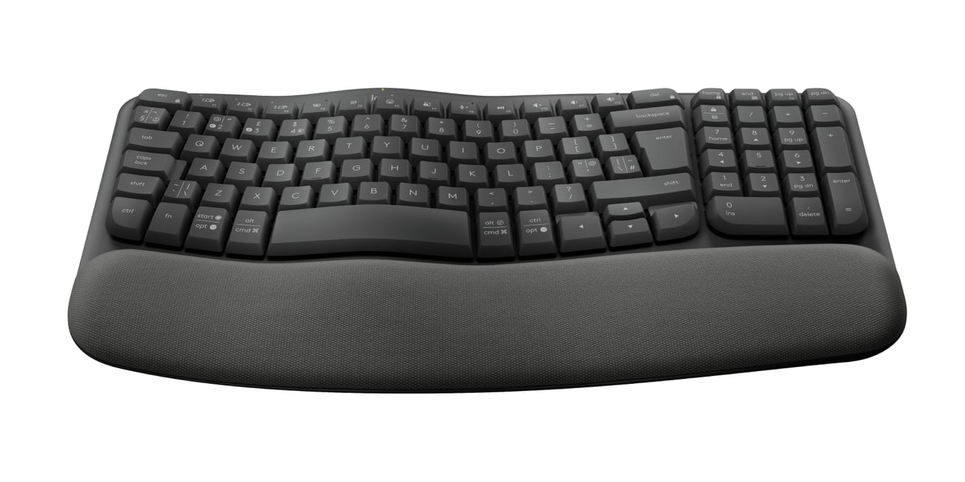Clavier Ergonomique Logitech 920-012333 – Sans Fil Avec Repose-Poignets - vue 3
