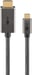 Goobay 75700 câble vidéo et adaptateur 2 m USB Type-C HDMI Type A (Standard) Noir, Argent
