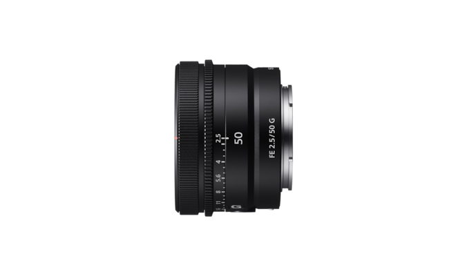 Objectif hybride Sony FE 50mm f2 5 G - vue 5