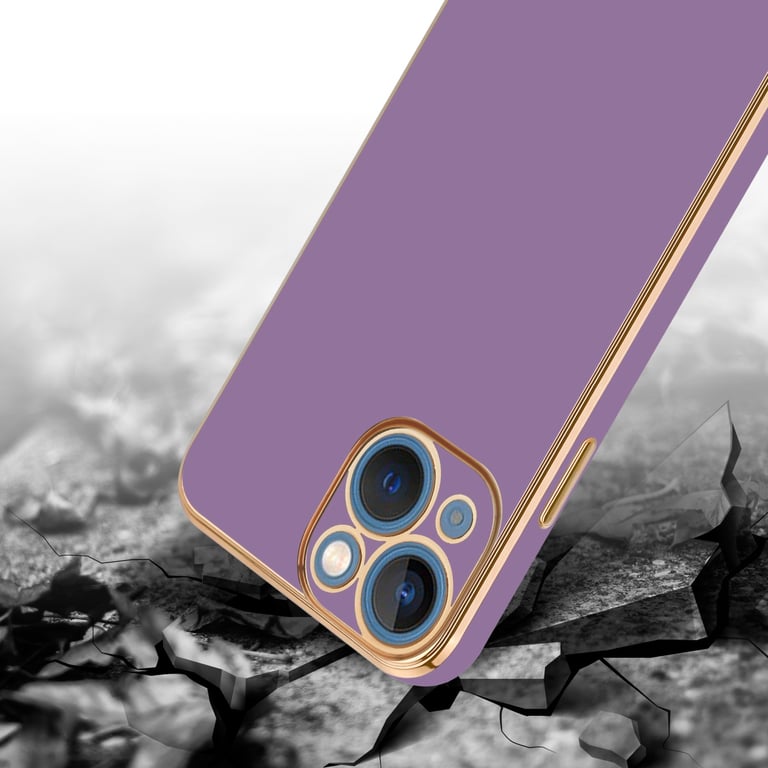 Funda antigolpes de gel de silicona suave para Apple iPhone 13 Pro, Violeta  lila - The Kase