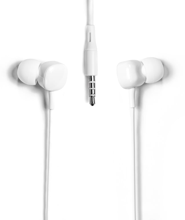 Écouteurs intra-auriculaires filaires Tellur Basic Sigma avec microphone, blanc