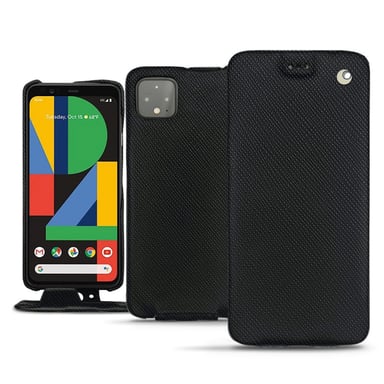 Housse cuir Google Pixel 4 XL -  - Noir - Cuir saffiano