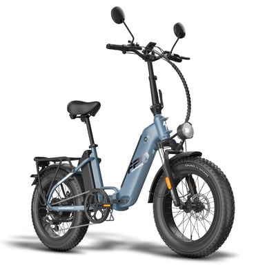 Vélo électrique Fafrees FF20 Polar City, moteur 500 W, double batterie 48 V 24 Ah, pneus 20 x 4 pouces - bleu