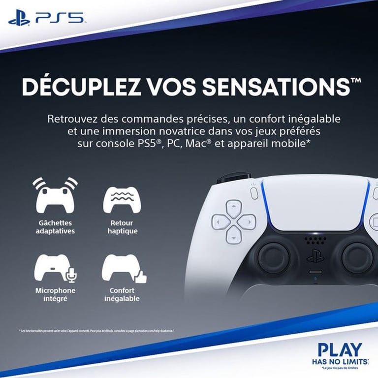 Manette sans fil DualSense® Edition limitée Icon pour PS5 SONY - vue 6