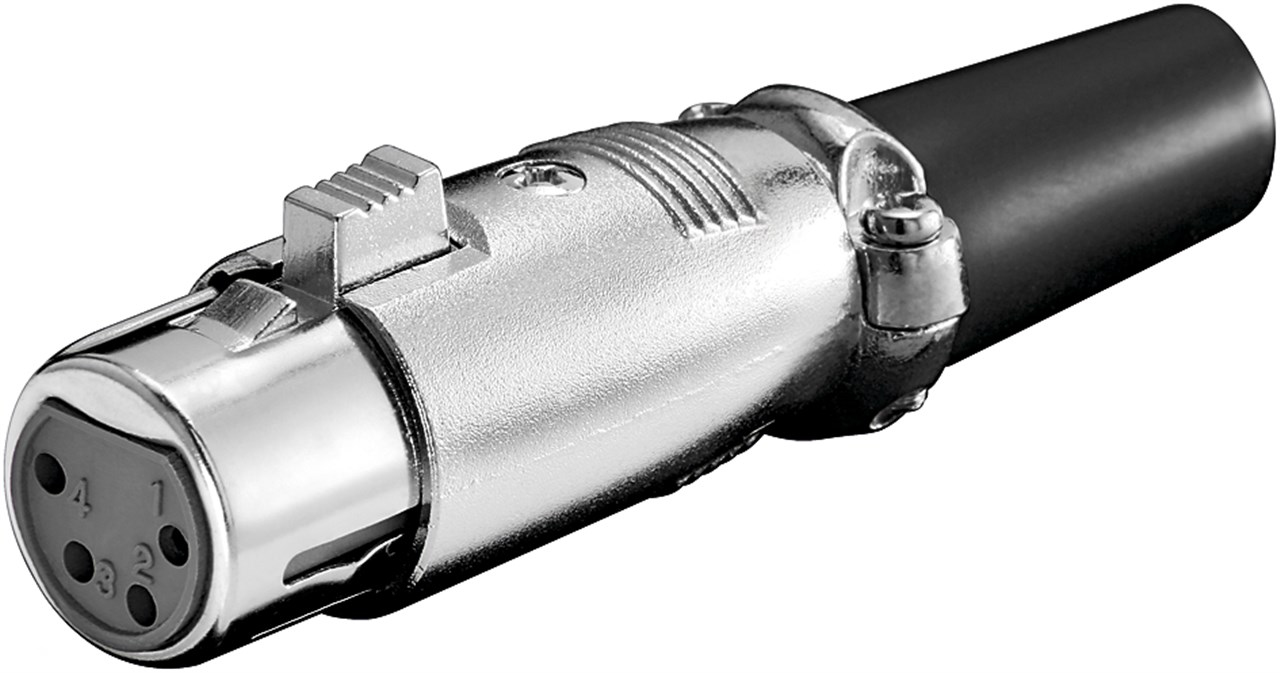 Goobay 11960 connecteur de fils XLR 4 pin Métallique Neuf - vue 1